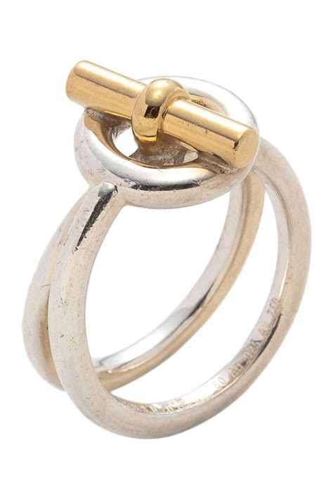 hermes vintage o t ring|authentic Hermes rings.